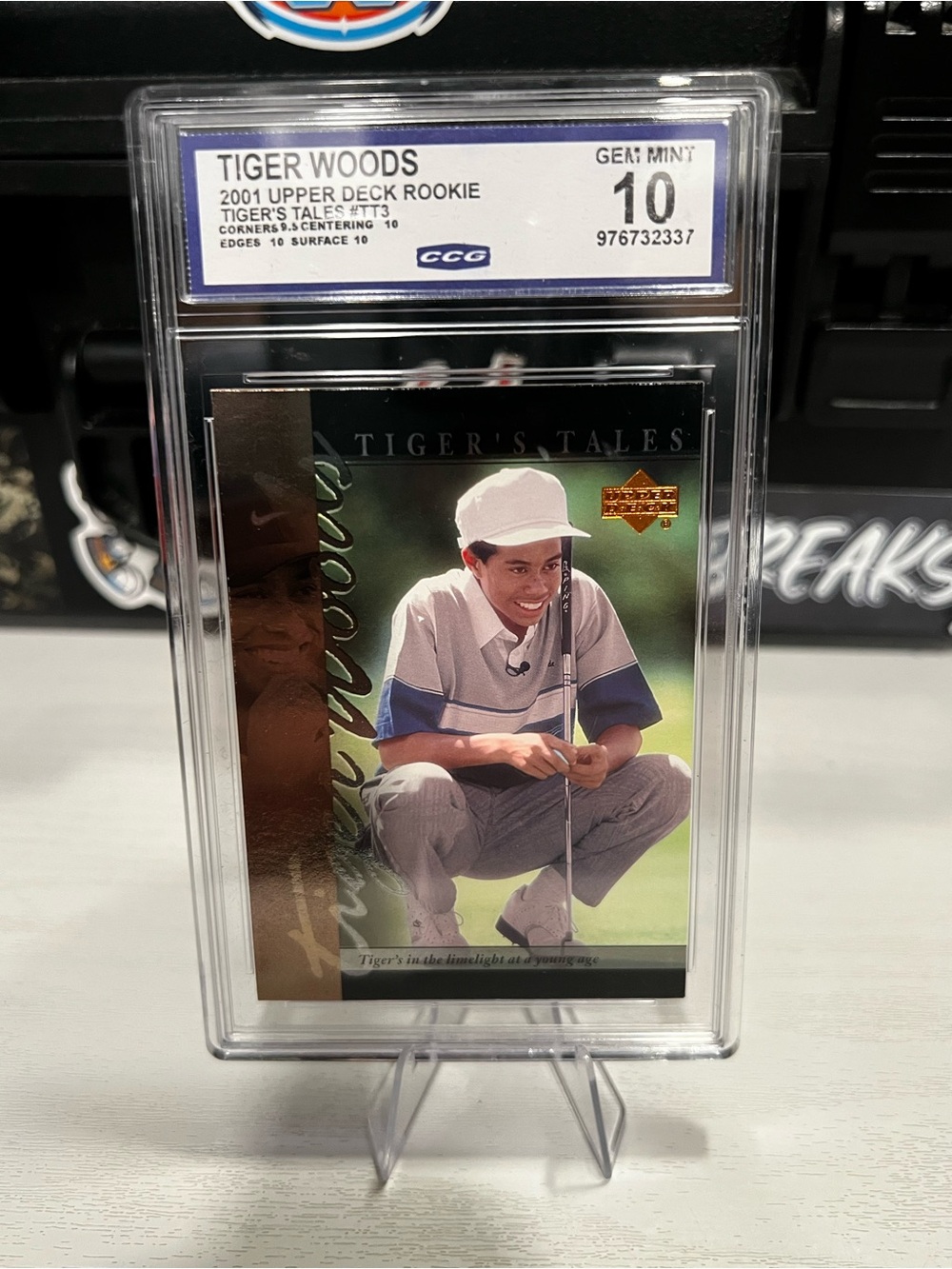 Tiger woods rookie gem mint 10 card